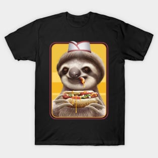 sloth selling hotdogs T-Shirt